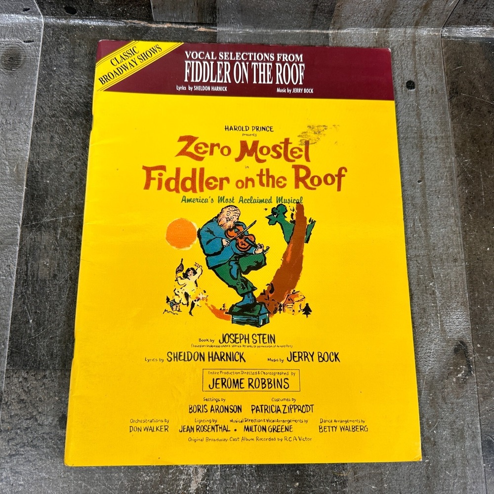 Fiddler On The Roof Vocal Selections - Broadway‎ Shows Songbook
